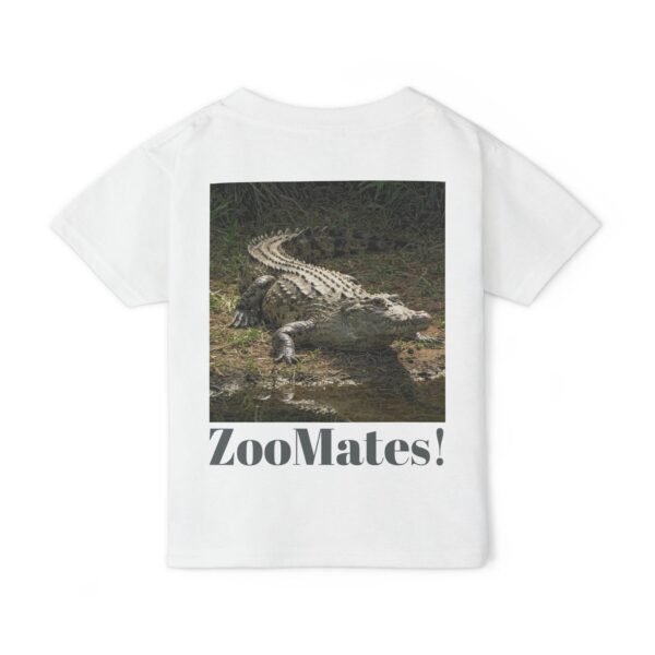 Toddler Cotton T-Shirt -ZooMates! Design with Cute Crocodile for Little Explorers - Image 6
