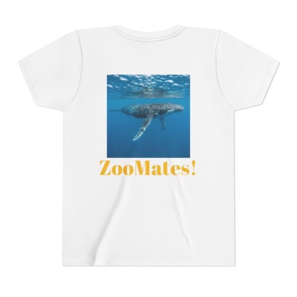 Youth Short Sleeve Tee with ZooMates! design and Huge Humpback Whale - Image 2
