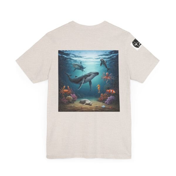 Adult Unisex Jersey Tee - Fun Animal Graphic Shirt for Nature Lovers with Open Ocean Animals. - Image 20