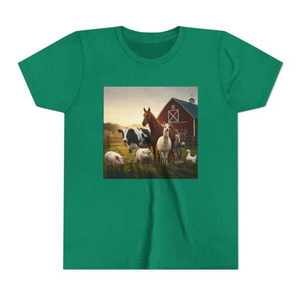 Youth Short Sleeve Tee with ZooMates! design and Fabulous Farm Animals - Image 9