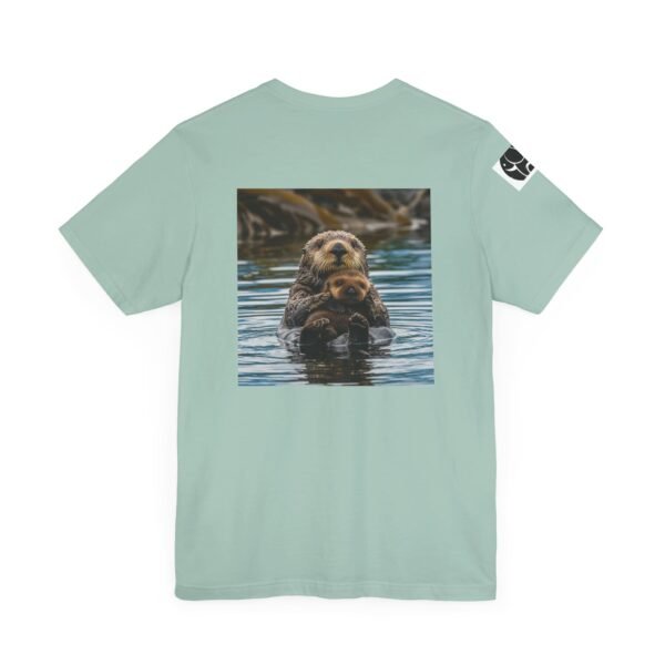 Adult Soft Unisex Tee With Sweet Sea Otter Theme - 'ZooMates!' Shirt - Image 28