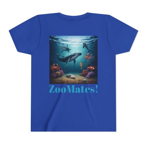 Youth Short Sleeve Tee with ZooMates! Open Ocean Animals Design - Image 14