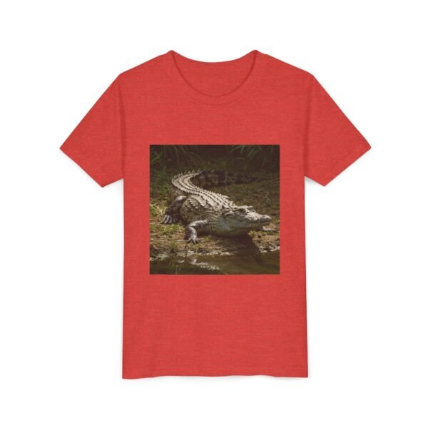 Youth Short Sleeve Tee - 'ZooMates!' Curious Crocodile Graphic Design Tee - Image 35