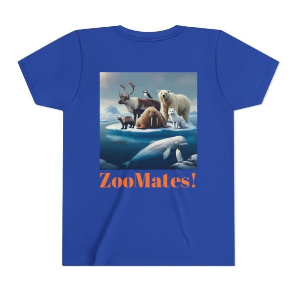 Youth Short Sleeve Tee-ZooMates! Design with Amazing Artic Animals. - Image 2