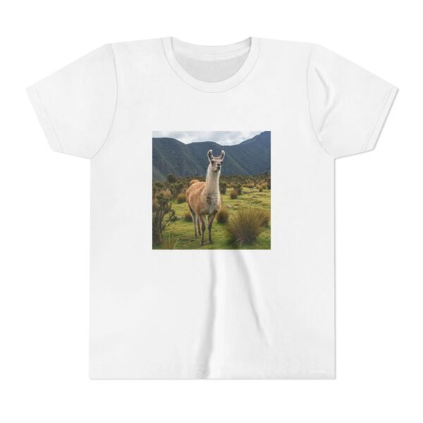 Youth Short Sleeve Tee with ZooMates! design and Lovable Llama - Image 17