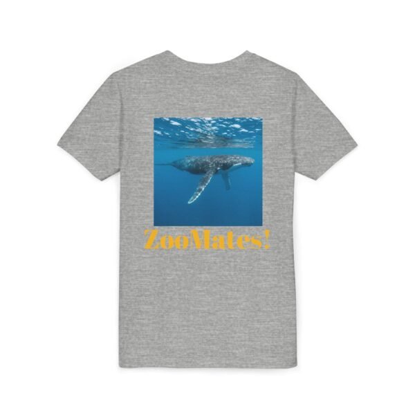 Youth Short Sleeve Tee with ZooMates! design and Huge Humpback Whale - Image 28