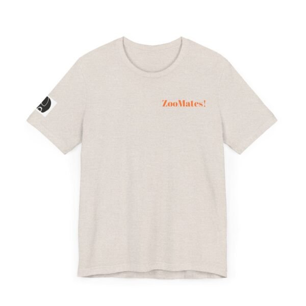 Adult Unisex Jersey Short Sleeve Tee with Cute ZooMates! Design Logo - Image 17