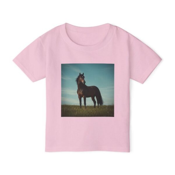 Toddler Cotton T-Shirt - ZooMates! Design with High-Spirited Horse - Image 13