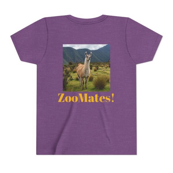 Youth Short Sleeve Tee with ZooMates! design and Lovable Llama - Image 10