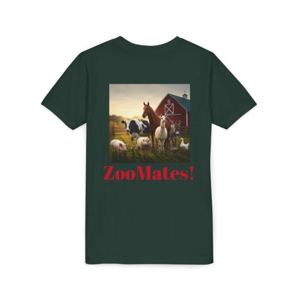 Youth Short Sleeve Tee with ZooMates! design and Fabulous Farm Animals - Image 16