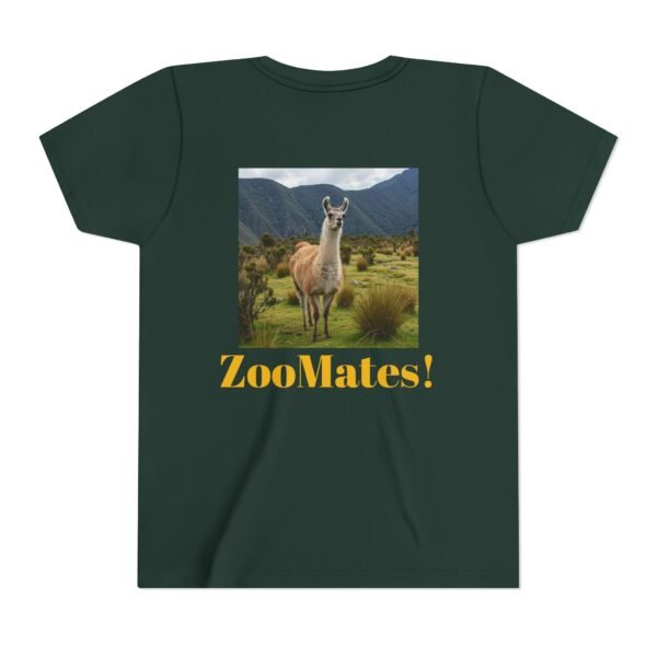 Youth Short Sleeve Tee with ZooMates! design and Lovable Llama - Image 6
