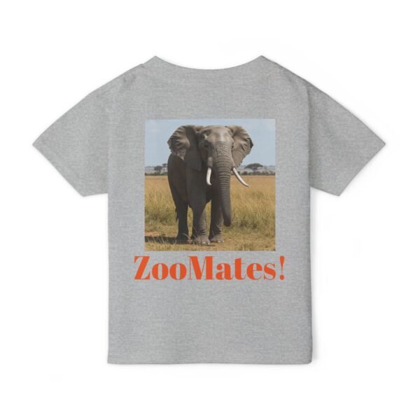 Toddler Cotton Tee Shirt - ZooMates! Design with Enormous Elephant - Image 10