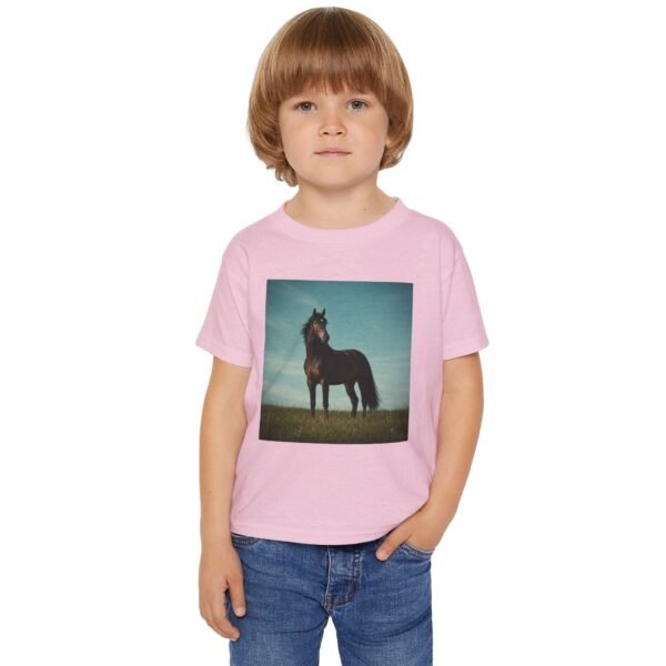 Toddler Cotton T-Shirt - ZooMates! Design with High-Spirited Horse - Image 15