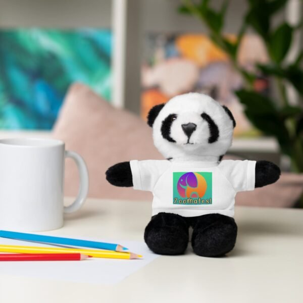 Cute ZooMates! Stuffed Animals with Tee-6 fun animals to choose from-Panda, Lion, Bunny, Bear, Jaguar, and Sheep. - Image 15