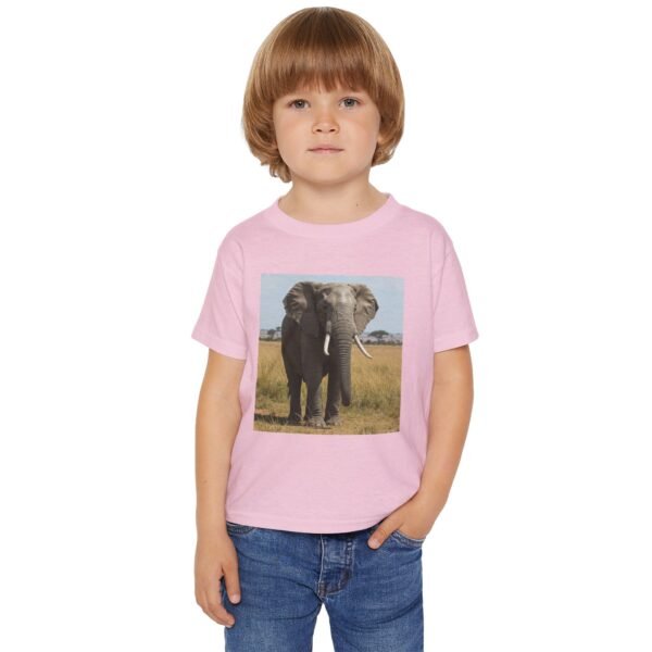 Toddler Cotton Tee Shirt - ZooMates! Design with Enormous Elephant - Image 19