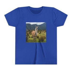 Youth Short Sleeve Tee with ZooMates! design and Lovable Llama