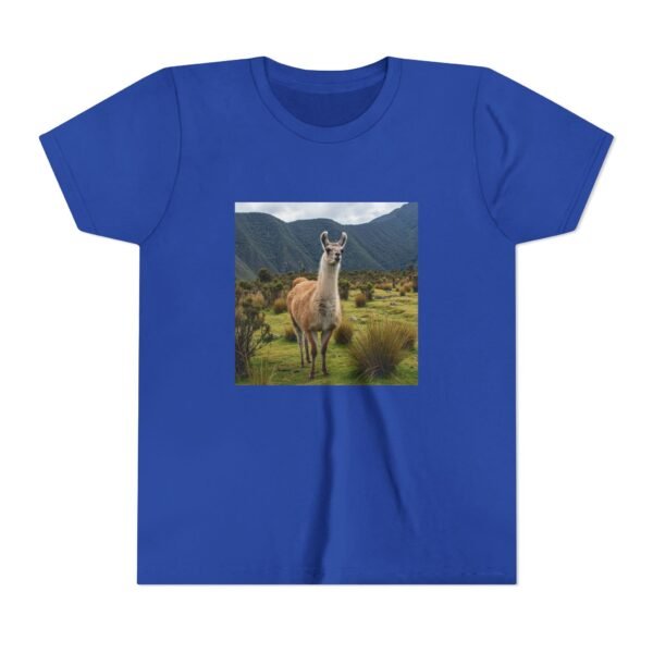 Youth Short Sleeve Tee with ZooMates! design and Lovable Llama