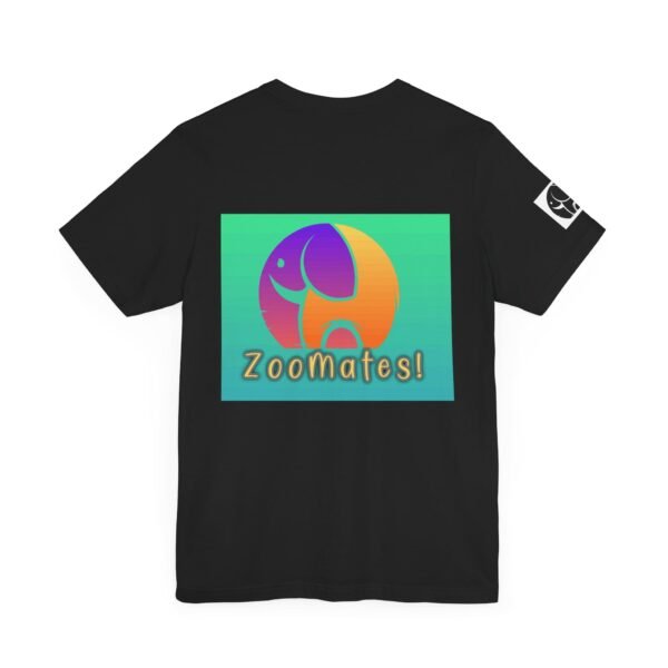Adult Unisex Jersey Short Sleeve Tee with Cute ZooMates! Design Logo - Image 14