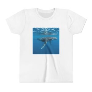 Youth Short Sleeve Tee with ZooMates! design and Huge Humpback Whale