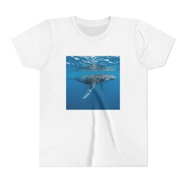 Youth Short Sleeve Tee with ZooMates! design and Huge Humpback Whale