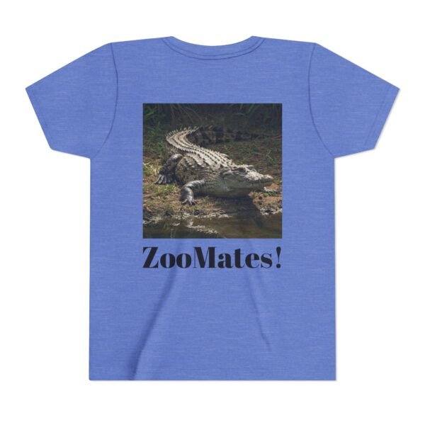 Youth Short Sleeve Tee - 'ZooMates!' Curious Crocodile Graphic Design Tee - Image 18