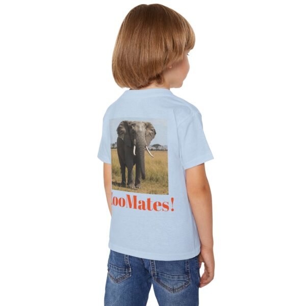 Toddler Cotton Tee Shirt - ZooMates! Design with Enormous Elephant - Image 4