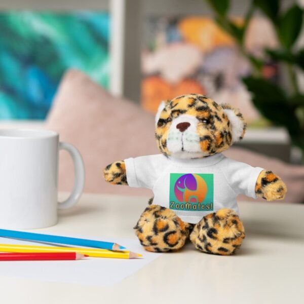 Cute ZooMates! Stuffed Animals with Tee-6 fun animals to choose from-Panda, Lion, Bunny, Bear, Jaguar, and Sheep. - Image 9
