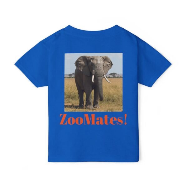 Toddler Cotton Tee Shirt - ZooMates! Design with Enormous Elephant - Image 14