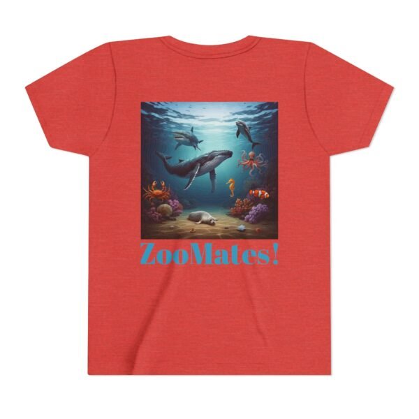 Youth Short Sleeve Tee with ZooMates! Open Ocean Animals Design - Image 26