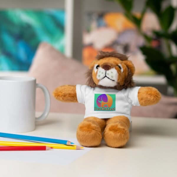 Cute ZooMates! Stuffed Animals with Tee-6 fun animals to choose from-Panda, Lion, Bunny, Bear, Jaguar, and Sheep. - Image 12