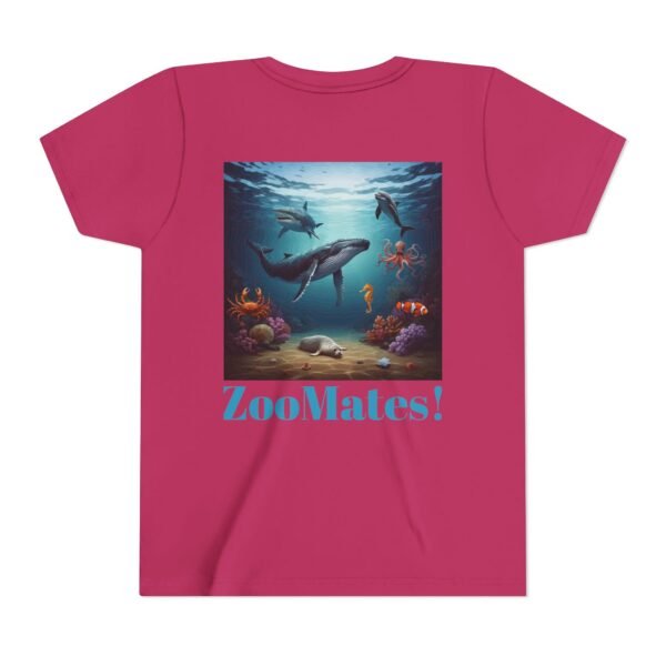 Youth Short Sleeve Tee with ZooMates! Open Ocean Animals Design - Image 22