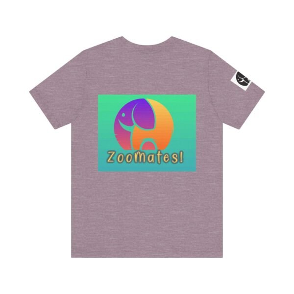 Adult Unisex Jersey Short Sleeve Tee with Cute ZooMates! Design Logo - Image 20