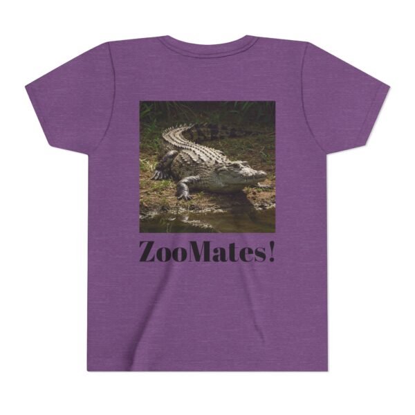 Youth Short Sleeve Tee - 'ZooMates!' Curious Crocodile Graphic Design Tee - Image 26