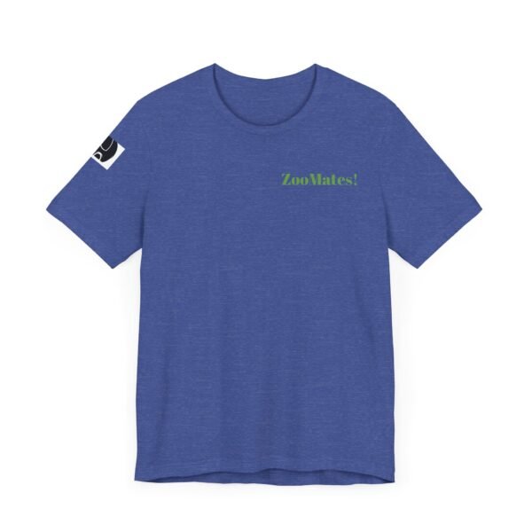 Adult Soft Unisex Tee With Happy Hippopotomus Theme - 'ZooMates!' Shirt - Image 19