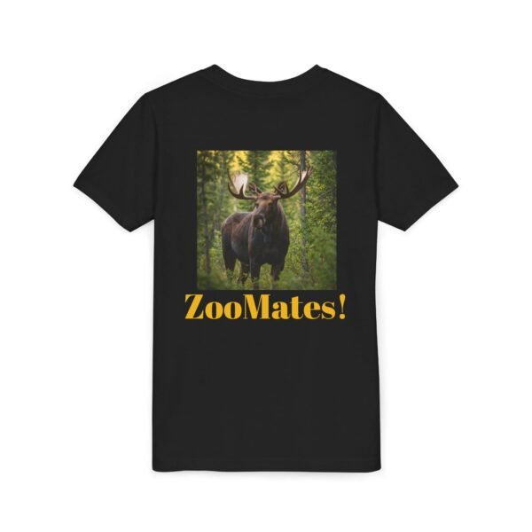Youth Short Sleeve Tee with ZooMates! design and Massive Moose in Woods - Image 12