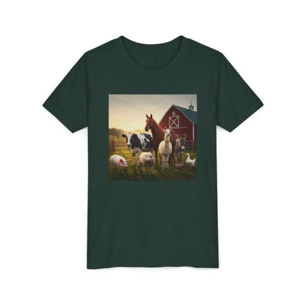 Youth Short Sleeve Tee with ZooMates! design and Fabulous Farm Animals - Image 15