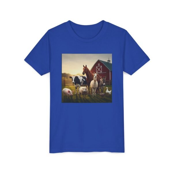 Youth Short Sleeve Tee with ZooMates! design and Fabulous Farm Animals - Image 23