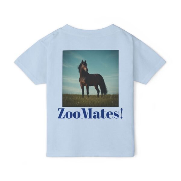 Toddler Cotton T-Shirt - ZooMates! Design with High-Spirited Horse - Image 10