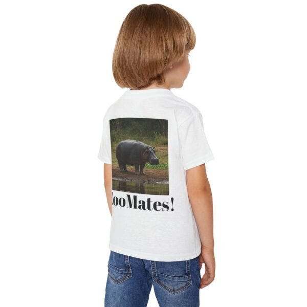 Toddler ZooMates! Adventure T-Shirt - Design with Happy Hippopotamus - Image 4
