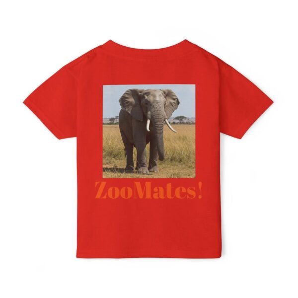 Toddler Cotton Tee Shirt - ZooMates! Design with Enormous Elephant - Image 22