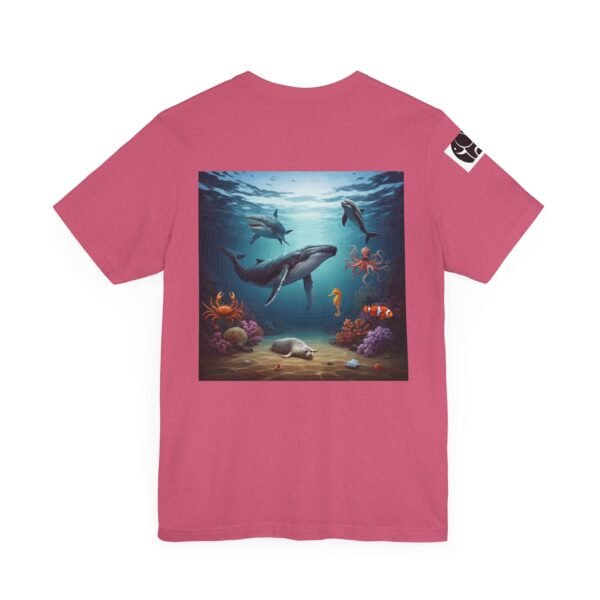 Adult Unisex Jersey Tee - Fun Animal Graphic Shirt for Nature Lovers with Open Ocean Animals. - Image 28