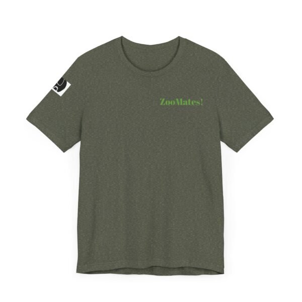 Adult Soft Unisex Tee With Happy Hippopotomus Theme - 'ZooMates!' Shirt - Image 7