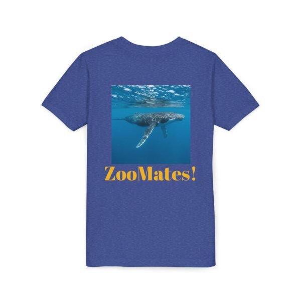 Youth Short Sleeve Tee with ZooMates! design and Huge Humpback Whale - Image 32