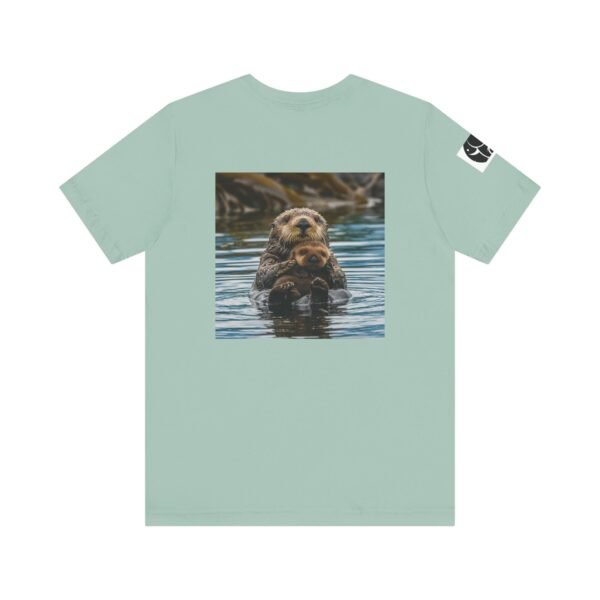 Adult Soft Unisex Tee With Sweet Sea Otter Theme - 'ZooMates!' Shirt - Image 26
