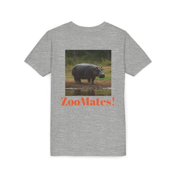 Youth Short Sleeve Tee with ZooMates! design and Happy Hippopotamus - Image 28