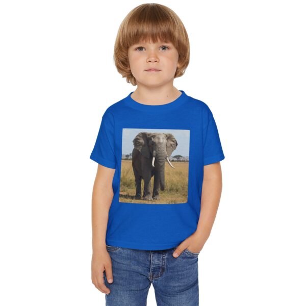 Toddler Cotton Tee Shirt - ZooMates! Design with Enormous Elephant - Image 15
