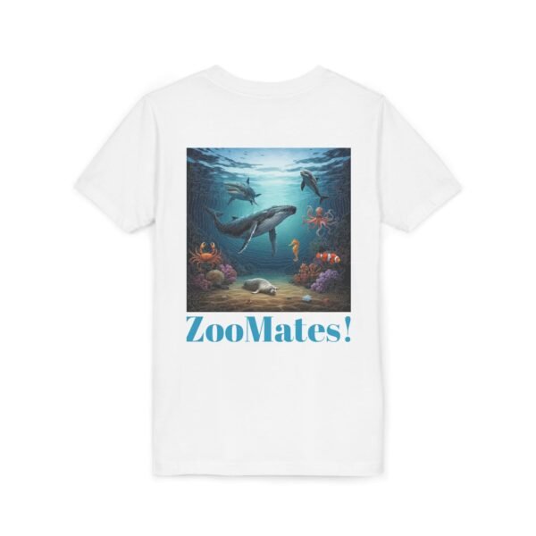 Youth Short Sleeve Tee with ZooMates! Open Ocean Animals Design - Image 8