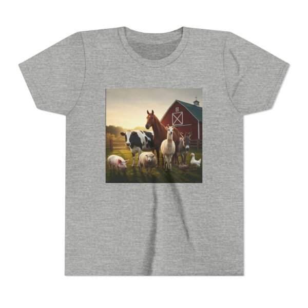 Youth Short Sleeve Tee with ZooMates! design and Fabulous Farm Animals - Image 17