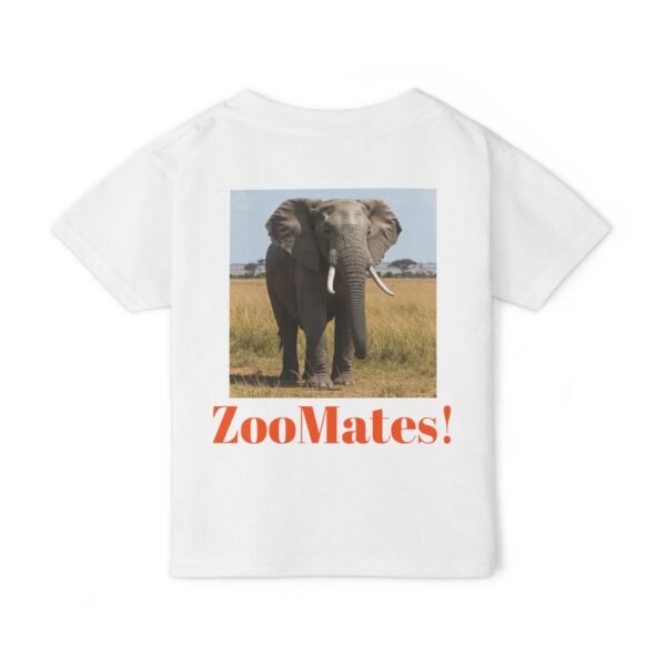 Toddler Cotton Tee Shirt - ZooMates! Design with Enormous Elephant - Image 6