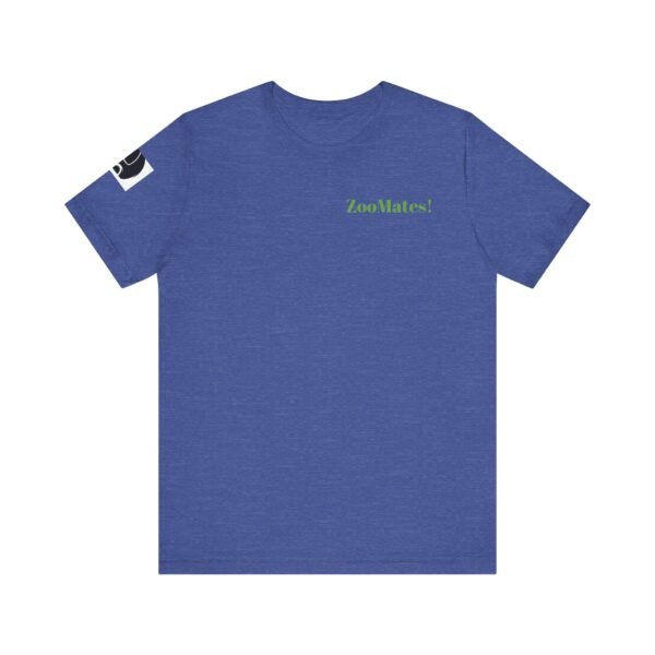 Adult Soft Unisex Tee With Happy Hippopotomus Theme - 'ZooMates!' Shirt - Image 17